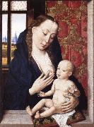 Dieric Bouts The virgin Nursing the Child Spain oil painting artist